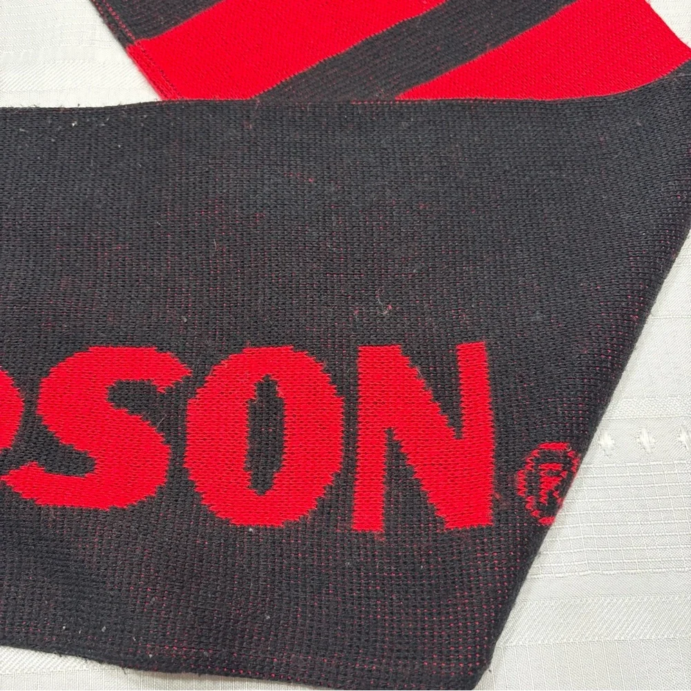 Harley-Davidson Black and Red Knit Scarf - Picture 2 of 5